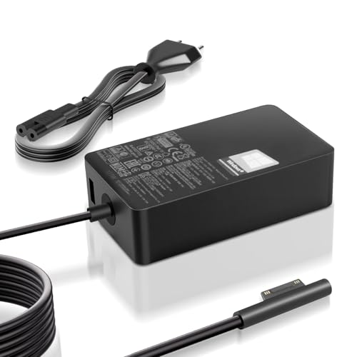 Cable de Carga para Surface Laptop de 65 W para Microsoft Surface Pro 11/10/9/Pro 8/7/6/5/4/3, Surface Laptop 6/5/4/3/2, Surface Go, Surface Book 3/2, Puerto USB, Carga rápida, Conector magnético