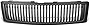 DNA MOTORING GRF-002-T2-MBK Badgeless Fence Style Front Upper Bumper Grille Compatible with 07-13 Chevy Silverado 1500, Matte Black