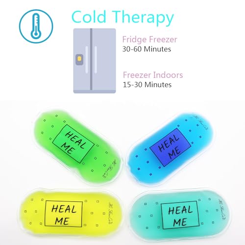 Image of Boo Boo Ice Pack for Kids, Small Ice Pack for Injuries Cold Compress Gel Pack Cold Therapy for Scrape Knee, Bump Head, Hurt Elbow, Hit Thumb (4 Count (Heal me))