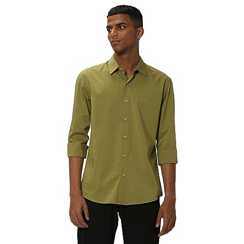 Image of MUFTI Mens Cotton Polyester Slim Fit Shirt