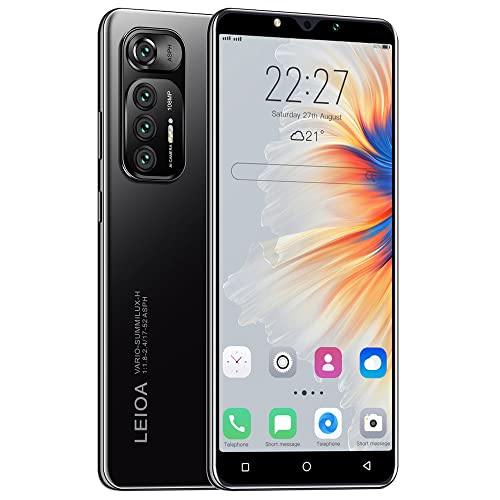 McMgc Smartphone Barato, Pantalla de 5,0 Pulgadas, 16GB ROM (128GB Escalable), Sistema Android, teléfono Barato con Doble SIM y Doble cámara, Lindo teléfono 3G/gsm (Black)
