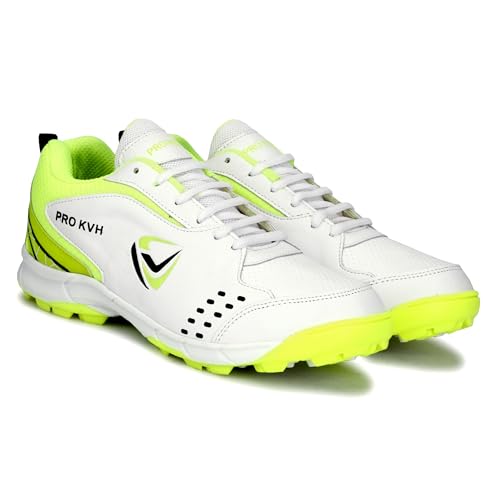 Image of PRO KVH Plus Cricket Shoes for Men|Lightweight & Durable All-Round Performance Cricket Shoes|PVC Studs Spikes Sports Shoe for Unisex