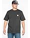 Carhartt mens Loose Fit Heavyweight Short-sleeve Pocket T-shirt work utility t shirts, Peat, XX-Large Tall US