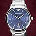 Emporio Armani Watch for Men, Three Hand Date Movement, 43 mm Silver...