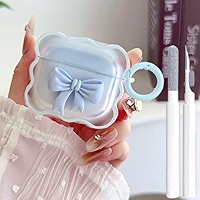 Amazon.com: Cute AirPods 3rd Gen Clear Case, Girly 3D Bow