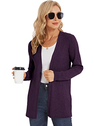 INKOFF Cardigan for Women Open Front Long Sleeve Knit Ribbed Sweater Slim Fit S-XXL2