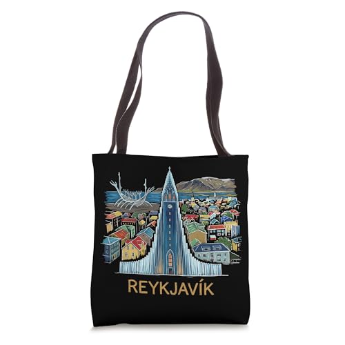 Reykjavik Iceland Travel Souvenir City Landmark Gift Tote Bag