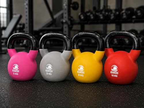 Image of Kakss Half Coating Neoprene Kettlebell (BLK, 5KG)