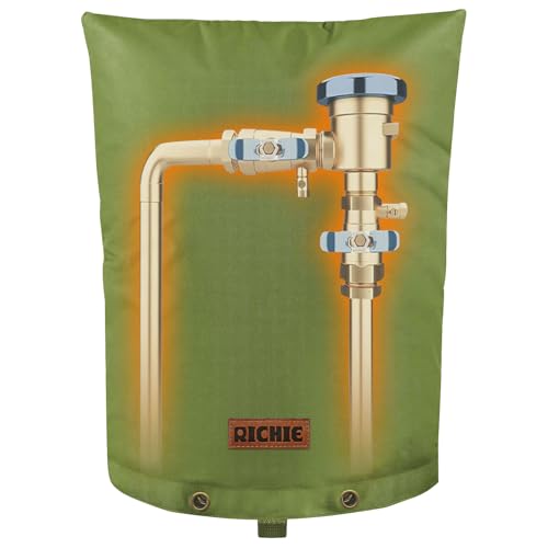 RICHIE Backflow Preventer Cover (5F) Heavy-Duty 5-Layer Insulated Enclosure Freeze & All-Weather Protection for Outdoor Pipe Irrigation Sprinkler Valve Well Water Pump & PVB 14 Wx18 H Green