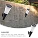 OSALADI Solar Wall Mounted Light Outdoor Solar Garden Lamp Waterproof LED Pathway Lighting Tool for Yard and Patio