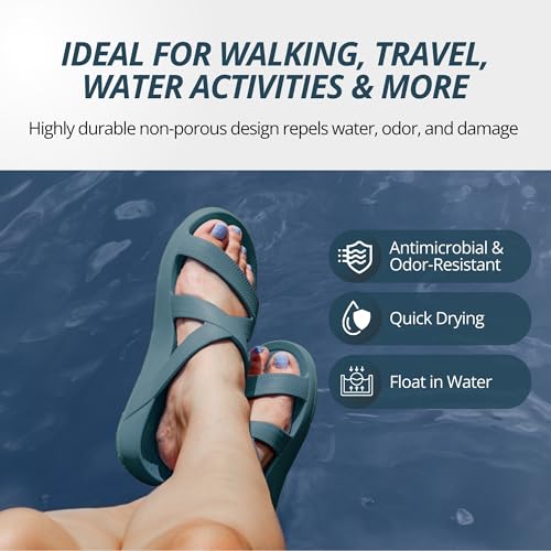 Image of NUUSOL Women Hailey Slide, Lightweight EVASOL Foam Footwear