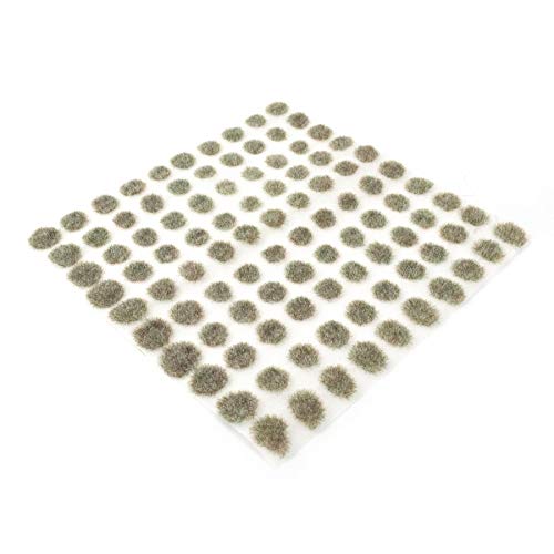 War World Scenics Self Adhesive Static Grass Tufts x 100 u0096 Melting Snow, 2mm u0096 Model Railway Wargame Scenery Railroad Modelling Diorama Miniature Hobby Tabletop