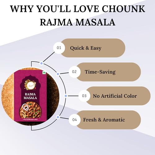 Image of Chounk Rajma Masala | Authentic Punjabi Blend | 100g Pack | Flavorful & Aromatic Spice Mix for Perfect Rajma