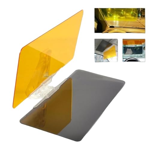 Image of Car Sun Visor, 2 in 1 Universal Day and Night Anti-Glare Visor Sun Visor Extender, Visor Blocker, Night Vision Anti-Dazzle Windshield Driving Visor, UV-Filtering Eye Protector for SUV