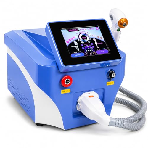 Macchina professionale di depilazione del laser a diodi a lunghezza d'onda, raffreddamento a zaffiro freddo 100J/cm2, riduzione permanente dei capelli del corpo per uso domestico, 755/808/1064nm per t