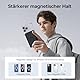 Powerbank für Magsafe, Magnetische Power Bank 12000mah, PD 22.5W USB-A Ausgabe, Kabelloses Tragbares Ladegerät mit Typ-C-Eingang und -Ausgang, LED-Anzeige für iPhone 16/15/14/13/12/Pro/Pro Max Serie