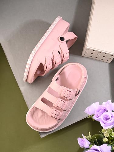 Image of DOCTOR HEALTH SUPER SOFT Women Adjustable Strap Clogs | Stylish and Anti Skid Women Clogs | Cushioned Footwear | Comfortable & Lightweight | Everyday Use