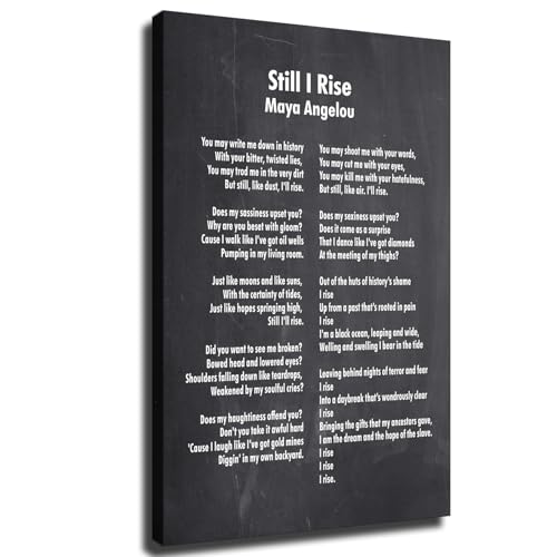 Still I Rise Poem Wall Art 08x12 Unframed