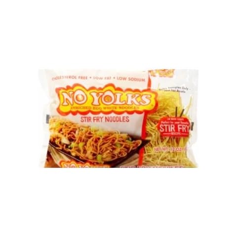 No Yolks Enriched Egg White Pasta - Stir Fry Noodles 12 oz. (Pack of 2) Cover