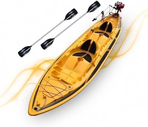 Caiaque Duplo De Pesca Modelo K2 Pró Fibra 2 Lugares + Remos