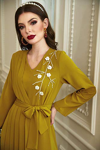 Hzux Muslim Dress Dubai Kaftan Women Long Arabic Dress Abaya Islamic National Robe #TOP5