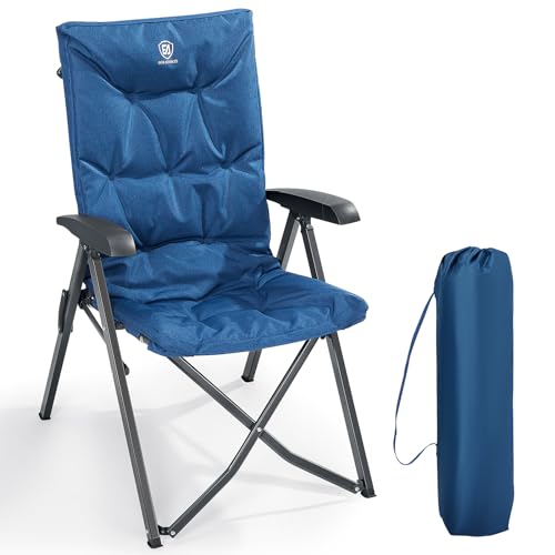 Ever Advanced Silla De Camping Plegable Capacidad De 150 Kg Respaldo Alto Pequeño Tamaño Plegable Silla De Jardín Acolchada De Lujo Con 4 Posiciones, Silla De Pesca Ajustable Para Balcón Ever Advanced Silla De Camping Plegable Capacidad De 150 Kg Respaldo Alto Pequeño Tamaño Plegable Silla De Jardín Acolchada De Lujo Con 4 Posiciones, Silla De Pesca Ajustable Para Balcón