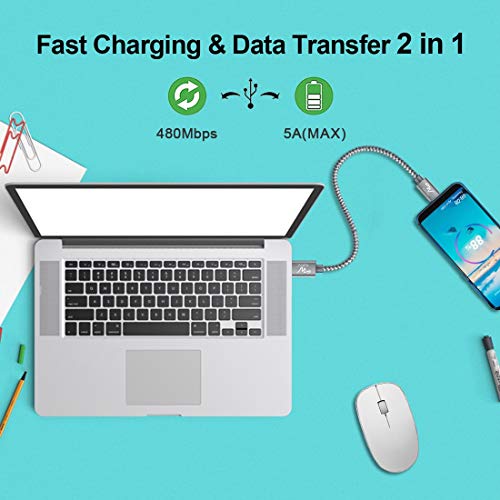 Image of Wayona USB C to USB C 65W Short Powerbank Fast Charging Cable Compatible for iPhone 15Pro Max 15Plus Samsung Galaxy S25 Ultra,S23 Flip,Fold,A34,A54,Oneplus,Google Pixel,Nothing Phone (0.25M, Grey)