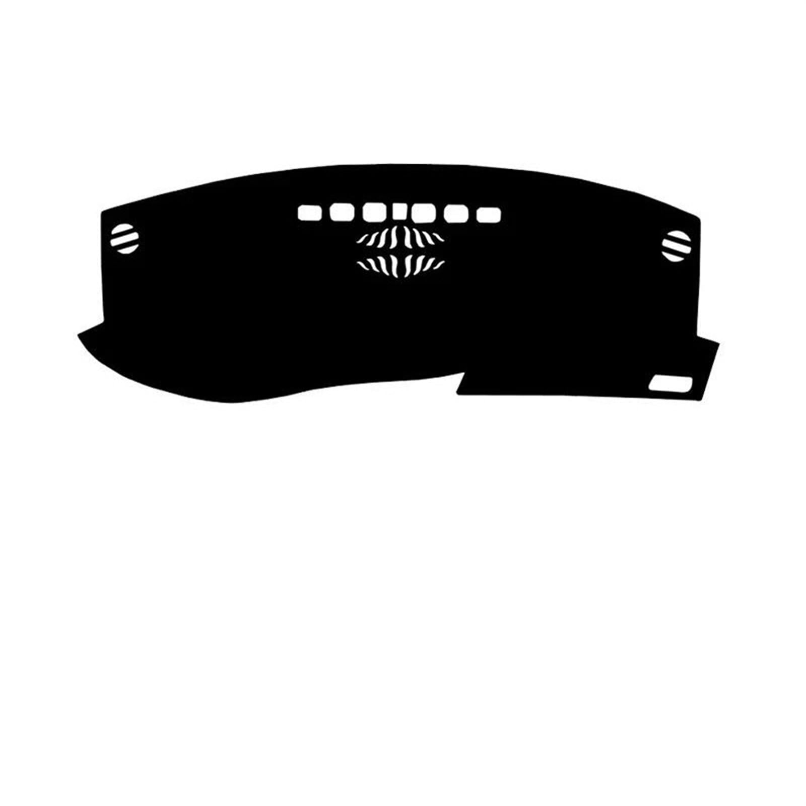 Heat Resistant Carbon Fiber Leather Car Dashboard Avoid Light Pad Dash Mat Cover Carpet LHD RHD For Cadillac XT6 2020 2021 2022(Black Black,Without WL)