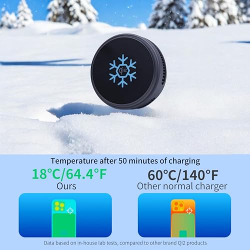 Ventaron Qi2 15W Detachable Magnetic Wireless Car Charger, Peltier Cooling - image 6