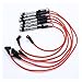 6Pcs Ignition Coil Spark Plugs Wires Cable Red Compatible With Golf III Corrado VR6 2.8 2.9 AAA ABV With Puller 021905409AD
