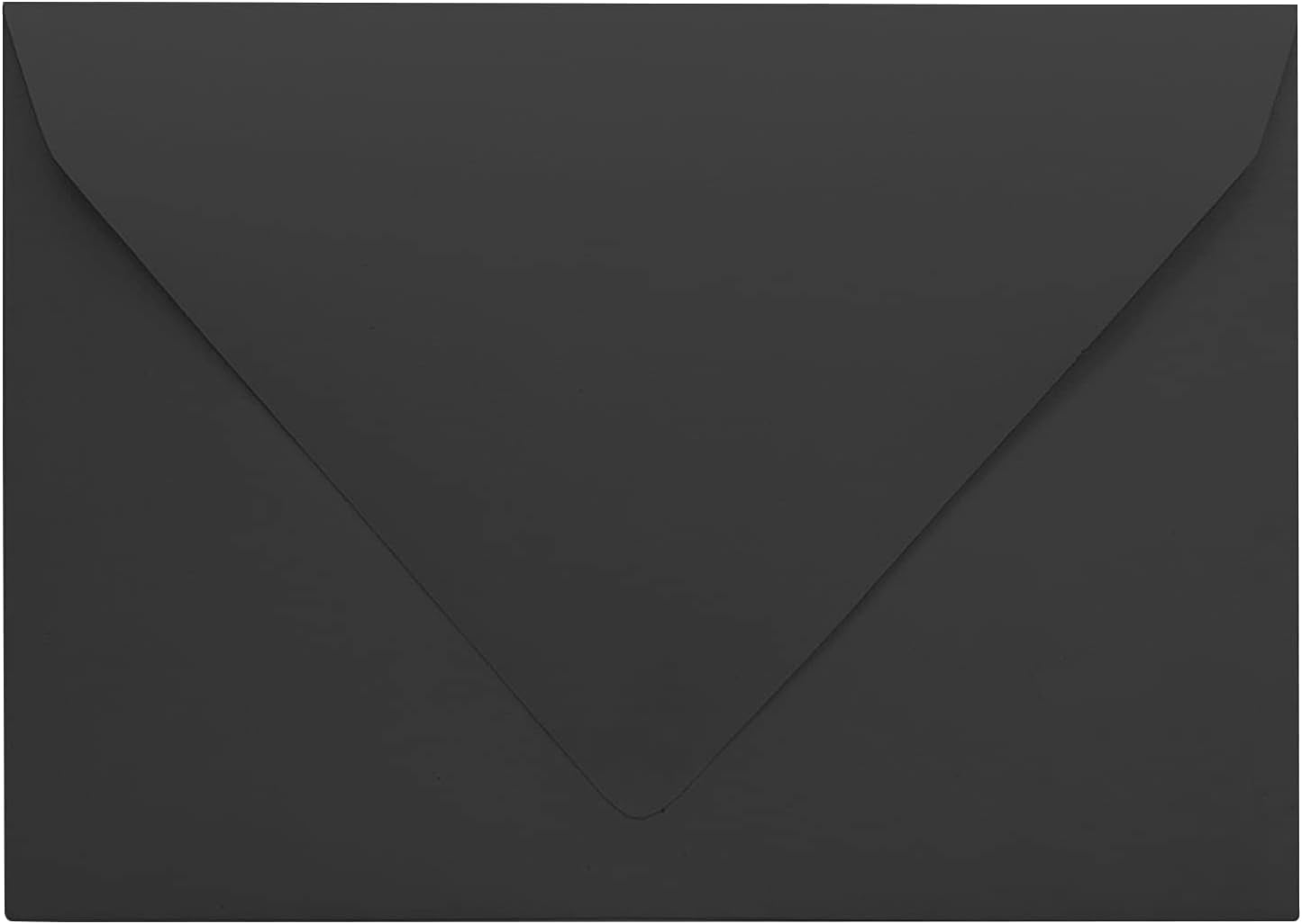 Darling Souvenir A7 Black Invitation Envelopes (5 1/4 x 7 1/4) Euro V-Flap 80 LBS Self-Adhesive Ideal for Invitations, Greeting Cards, RSVP, Photo, Wedding, Packs & Colors Available : Office Products