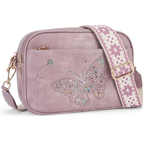 Crossbody Purse for Women Vegan Leather Small Crossbody Bags with Adjustable Strap Multiple Pockets