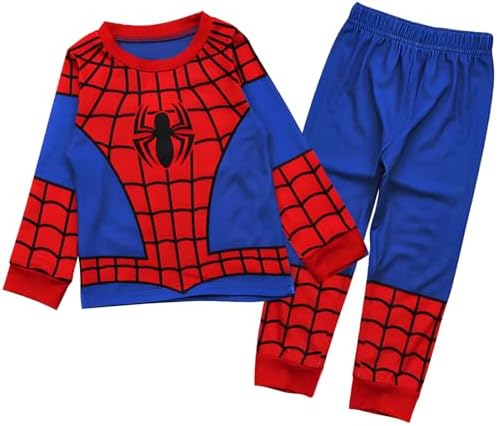 Boys Super Hero Homewear Kids Cartoon Long Sleeve Winter Toddler Homewear