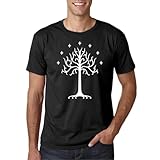 The Tree of Gondor - Camiseta Manga Corta (XL, Negro)