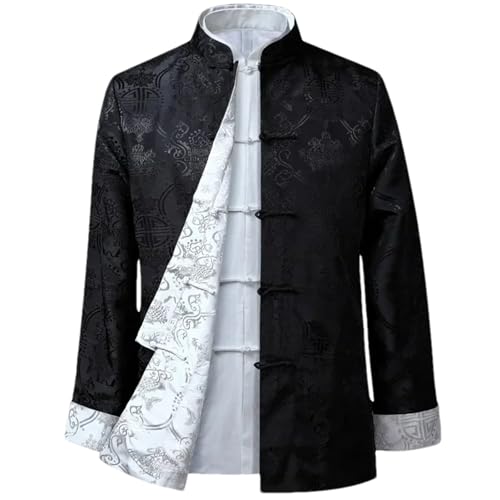 Men Chinese Dragon Shirt Kung Fu Coats Tang Suit Traditional Chinese Clothing for Men Jackets Hanfu Men Clothing