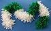 Forum Turkey Feather Boa, White/Green, One Size