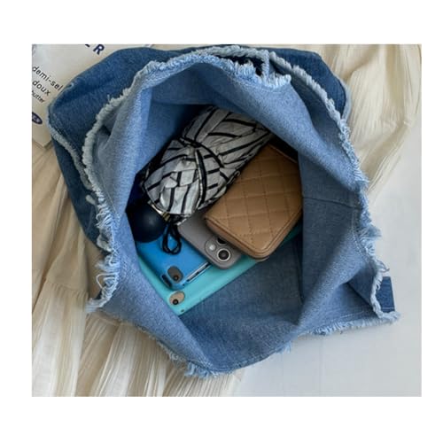 Image of Farm4Far Women Denim Bow-tie Tote Shoulder Sling Hand Bags
