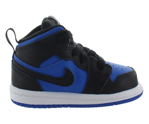 Toddler Jordan 1 Mid Black/Royal Blue-Black-White (DQ8425 042) TD - Size 9c3