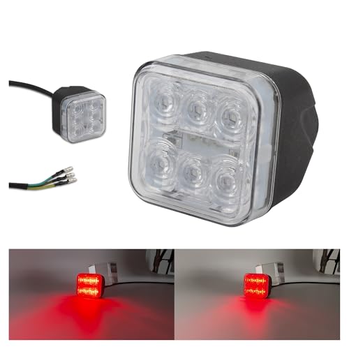 Feu arrière LED moto Husq finition premium stop et plaque - 2