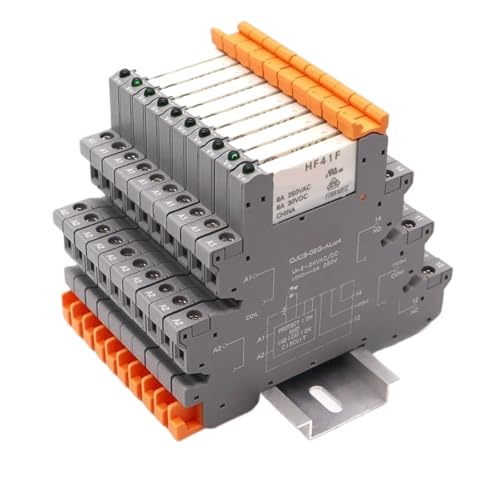 Bornier ultra fin 41F-1Z-C4-1 avec mini relais SPDT 12V 6A à connexion rapide
