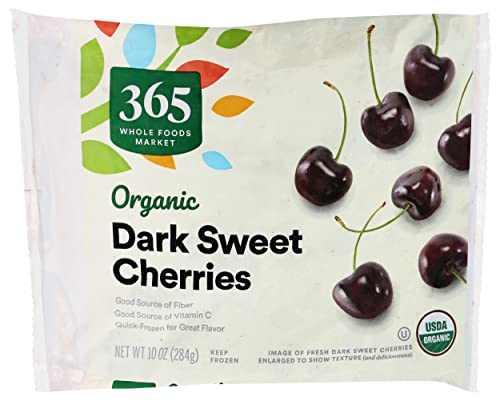 Organic Whole Sweet Cherries from 365 by Whole Foods Market - 10 Ounce Bag