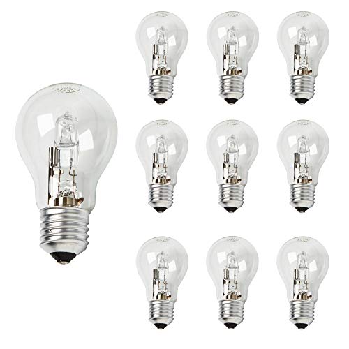Preisvergleich Produktbild 10er Packung - KRYSTAL 70W (70W=92W) Klare Halogen Birnen Energiesparend E27