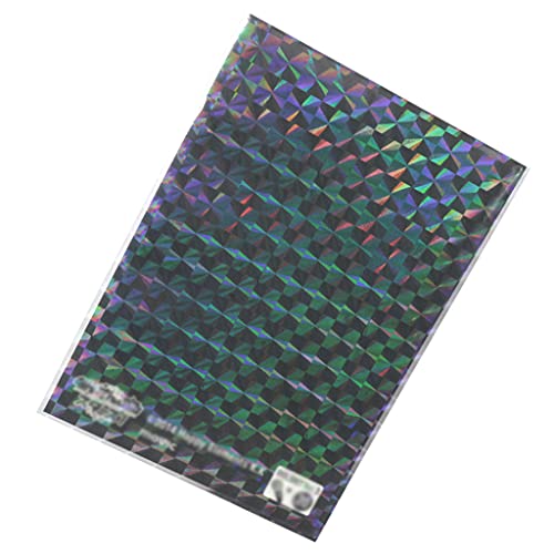 ノーブランド品 ホログラムスリーブ スクエア ホロ キラキラ 61×88mm 50枚入り 透明シート OPP袋 トレーディングスリーブ オーロラ SL-003 -（Amazon）