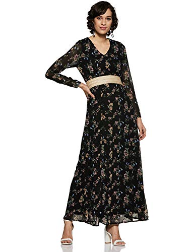 Image of Harpa Women's Synthetic A-Line Maxi Dress