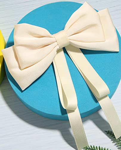 Pinzas para el cabello Furling Pompoms con moños y borlas, 3 unidades miniatura 6