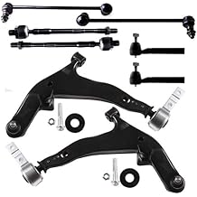 8 Pcs Suspension Kit - Fit 2003-2007 for Nissan Murano, Include - Front Lower Control Arm w/Ball Joint Assembly Sway Bar Inner Outer Tie Rod End OE# K620558 K620559