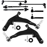 ASAPE 8 Pcs Suspension Kit - Fit 2003-2007 for Nissan Murano, Include - Front Lower Control Arm w/Ball Joint Assembly Sway Bar Inner Outer Tie Rod End OE# K620558 K620559