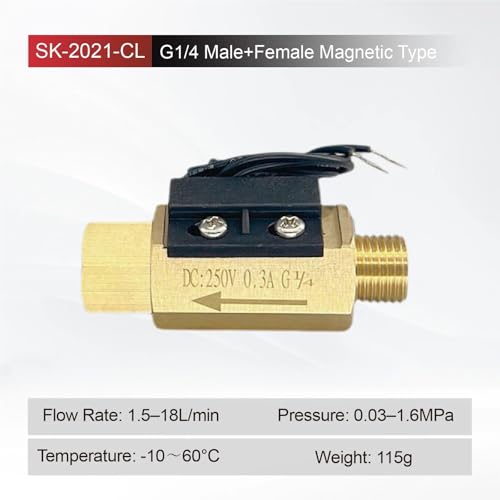 Détecteur de débit magnétique laiton anti marche à sec pompe G3/4