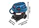 Bosch Professional Nass-/Trockensauger GAS 35 H AFC (Leistung 230V, 1.200 Watt, 35 L Behälter, inkl. Schlauch)