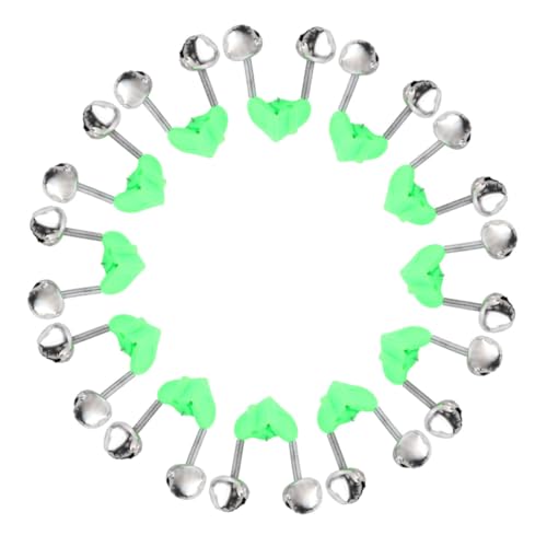 GALPADA 100 Pcs Fishing Bells for Rods Fishing Alert Bells Made of Plastics Metal